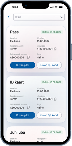 Dokumentide vaade Eesti äpis