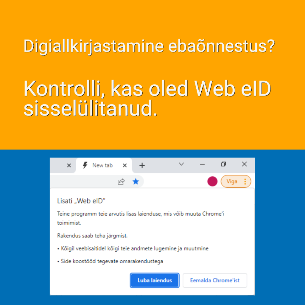 Web eID sisselülitamine